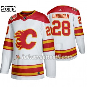 Lasten NHL Calgary Flames Pelipaita Elias Lindholm 28 Adidas 2019 Heritage Classic Valkoinen Authentic